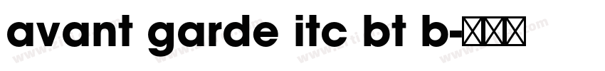 avant garde itc bt b字体转换